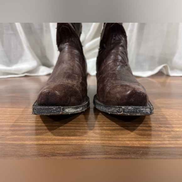 Yippy Kiyay Cowgirl BOOTS with Angel Wings and a CROSS Size 8 Brown Tan Gold - Picture 14 of 14